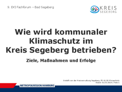 Wie wird kommunaler Klimaschutz im Kreis Segeberg betrieben? herunterladen