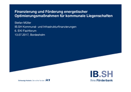 Finanzierung und Förderung energetischer Optimierungsmaßnahmen für kommunale Liegenschaften herunterladen