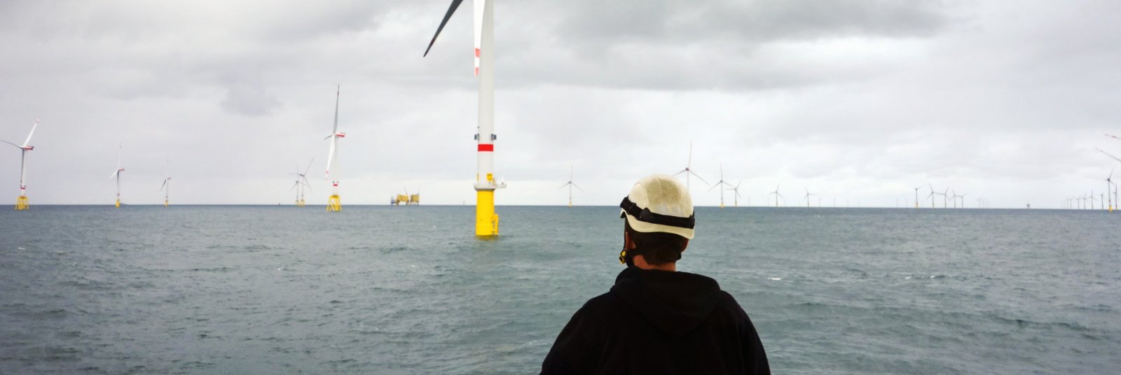 Mitarbeiter im Offshore-Windpark