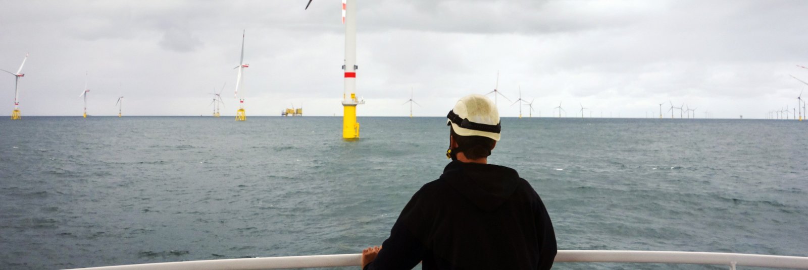 Mitarbeiter im Offshore-Windpark