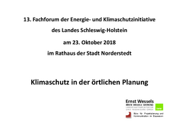 Klimaschutz in der örtlichen Planung  herunterladen